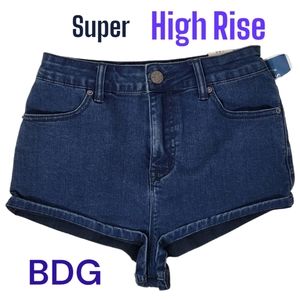 BDG Super High Rise Denim Shorts Women's Size 28W